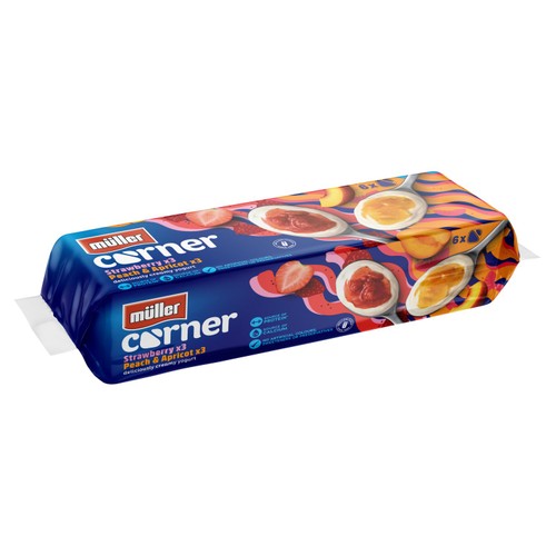 Muller Corner Strawberry and Peach & Apricot Yogurts thumbnail 3