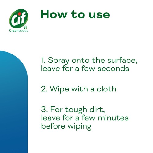 Cif Cleanboost Bathroom Cleaner Spray 700ml thumbnail 4