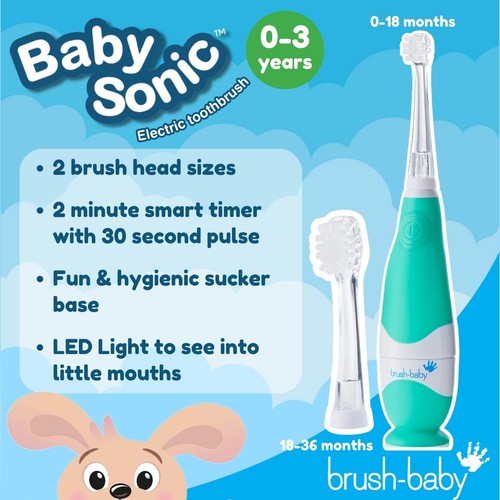 Brush-Baby BabySonic Electric Toothbrush, 0-3 Yrs thumbnail 2