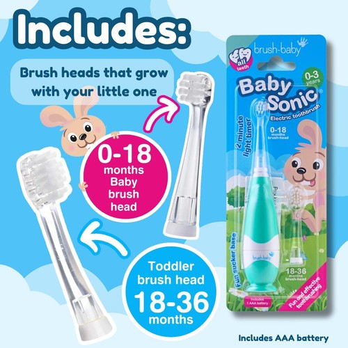 Brush-Baby BabySonic Electric Toothbrush, 0-3 Yrs thumbnail 6