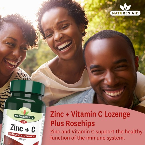 Natures Aid Zinc + C Supplement Lozenges  thumbnail 2