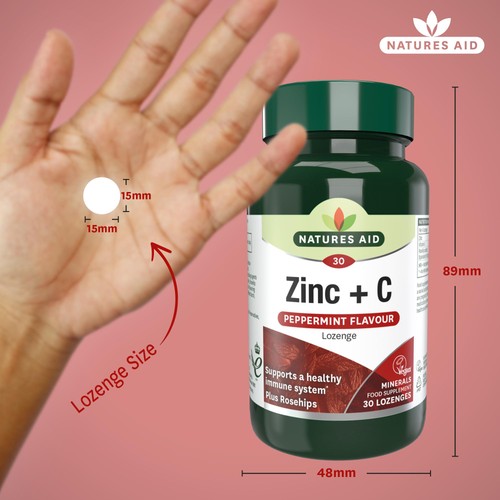 Natures Aid Zinc + C Supplement Lozenges  thumbnail 3