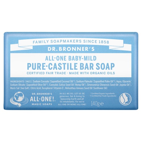 Dr. Bronner's Unscented Organic Baby Soap Bar