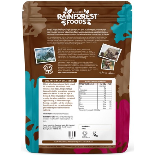 Rainforest Foods Organic Chia Seeds thumbnail 2