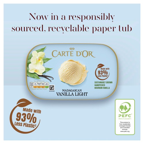 Carte D'Or Madagascan Vanilla Light Ice Cream Tub thumbnail 2