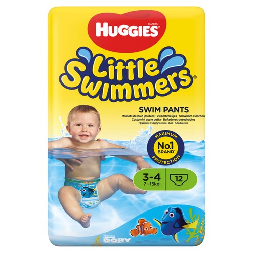 Huggies Little Swimmers Swim Nappies, Size 3-4 (7-15kg) thumbnail 4