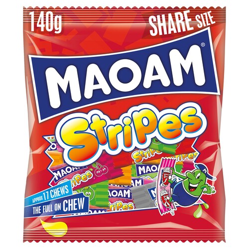 Maoam Stripes Chewy Wrapped Sweets Sharing Bag thumbnail 2
