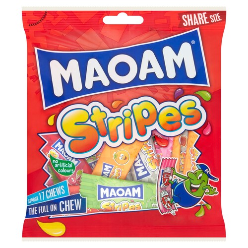 Maoam Stripes Chewy Wrapped Sweets Sharing Bag thumbnail 3