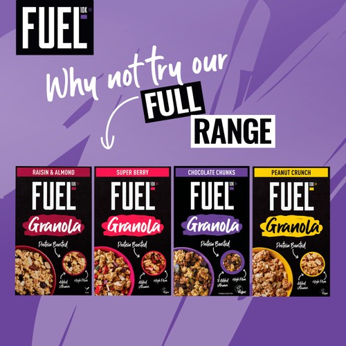 FUEL 10K Chocolate Chunks Protein Granola Breakfast Cereal thumbnail 4