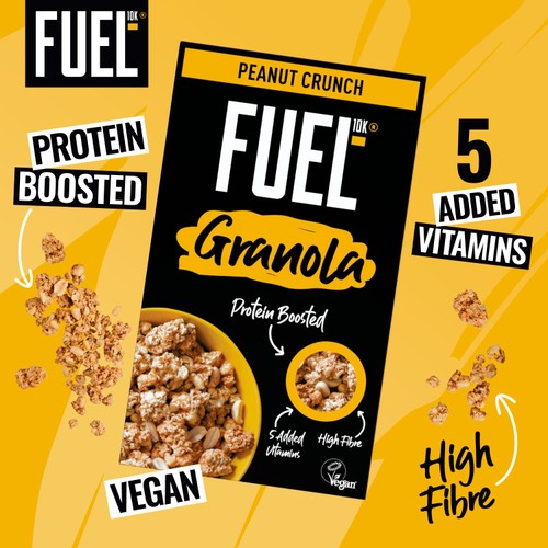 FUEL 10K Peanut Crunch Protein Granola Breakfast Cereal thumbnail 8