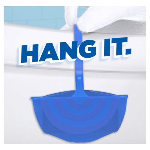Duck Aqua Blue Toilet Rim Block Holder thumbnail 2