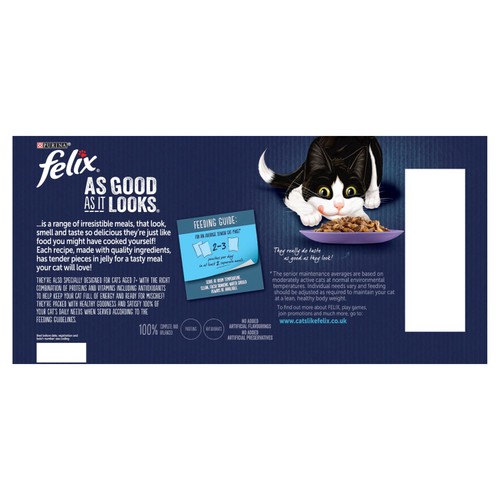 Felix As Good As it Looks Senior 7+ Mixed in Jelly Wet Cat Food  thumbnail 4