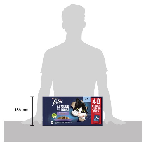 Felix As Good As it Looks Senior 7+ Mixed in Jelly Wet Cat Food  thumbnail 10