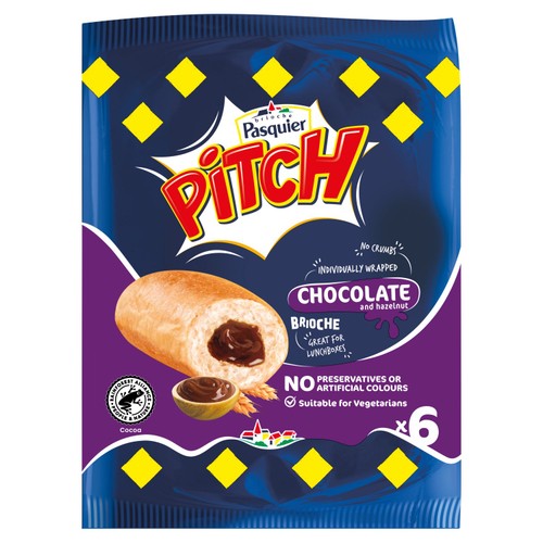 Brioche Pasquier Pitch hazelnut chocolate filled Brioche
