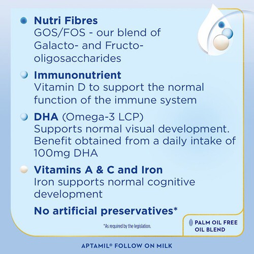Aptamil 2 Follow On Baby Milk Formula Liquid Ready to Feed 6-12 Months thumbnail 3