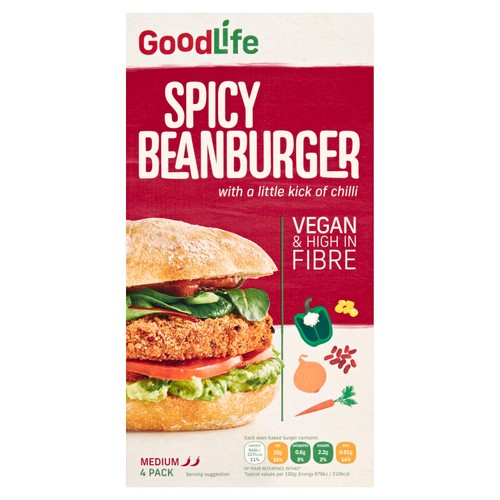 Goodlife Spicy Vegetable Bean Burger Frozen