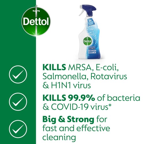 Dettol Antibacterial Limescale Bathroom Cleaner Spray thumbnail 2
