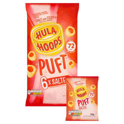 Hula Hoops Puft Salted Multipack Crisps thumbnail 2