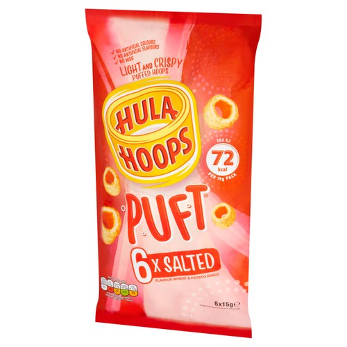 Hula Hoops Puft Salted Multipack Crisps thumbnail 4