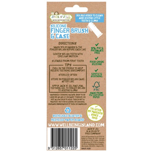 Jack N' Jill Silicone Finger Brush thumbnail 2