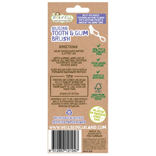 Jack N' Jill Silicone Tooth & Gum Brush thumbnail 2