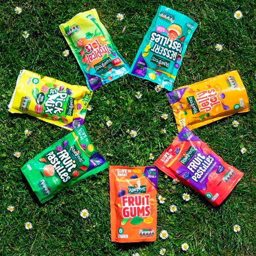 Rowntree's Fruit Pastilles Strawberry & Blackcurrant Sweets Sharing Bag thumbnail 3