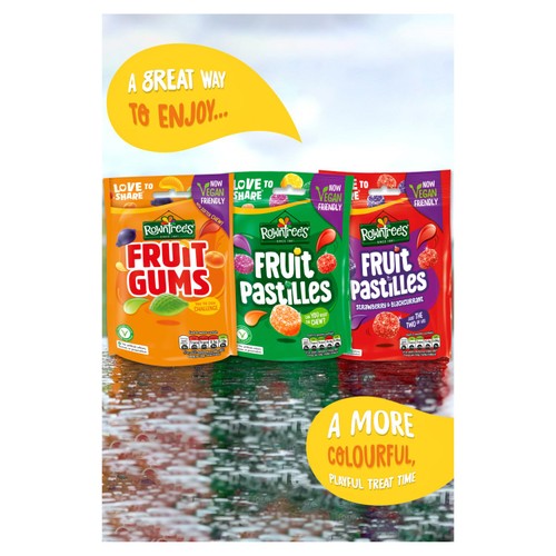 Rowntree's Fruit Pastilles Strawberry & Blackcurrant Sweets Sharing Bag thumbnail 5