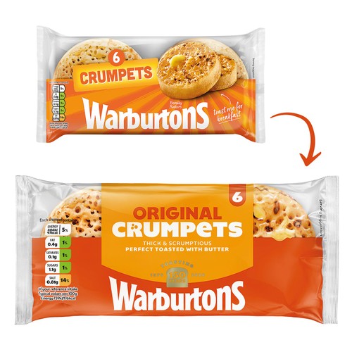 Warburtons 6 Original Crumpets thumbnail 2
