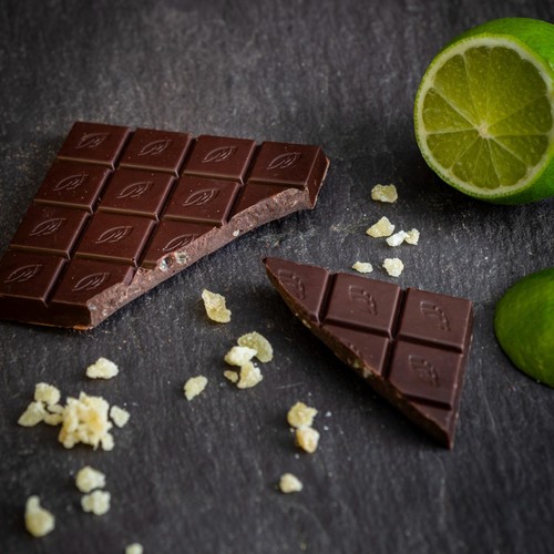 Willie's Cacao Dark Chocolate with Ginger and Lime Vegan thumbnail 2