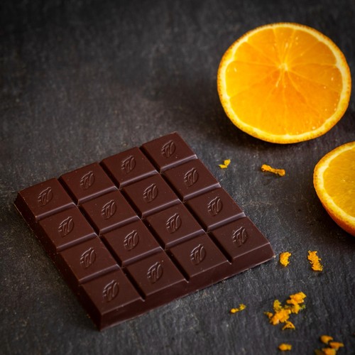 Willie's Cacao Dark Chocolate with Orange Bar Vegan thumbnail 2