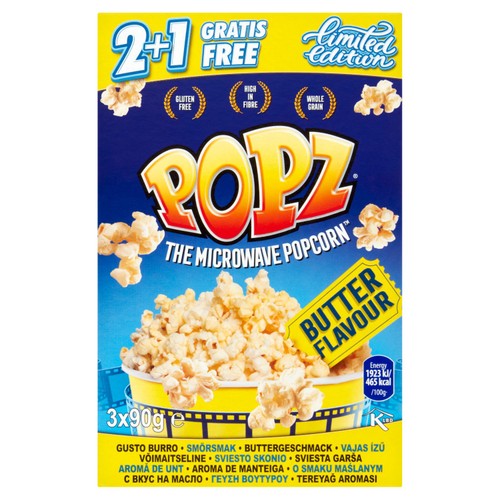 Popz Microwave Butter Popcorn thumbnail 2