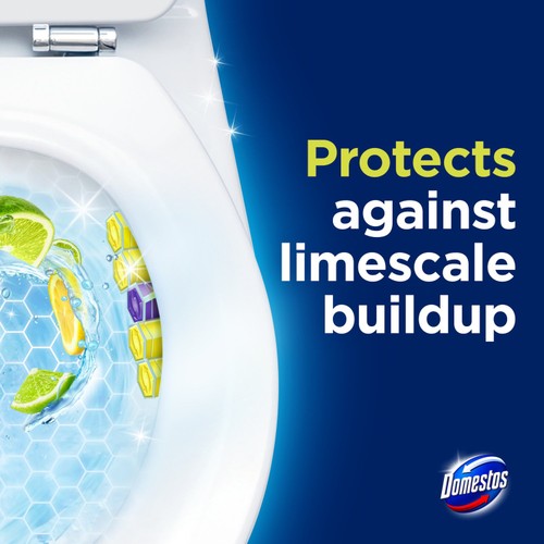 Domestos Power 5 Toilet Rim Block Lime thumbnail 2