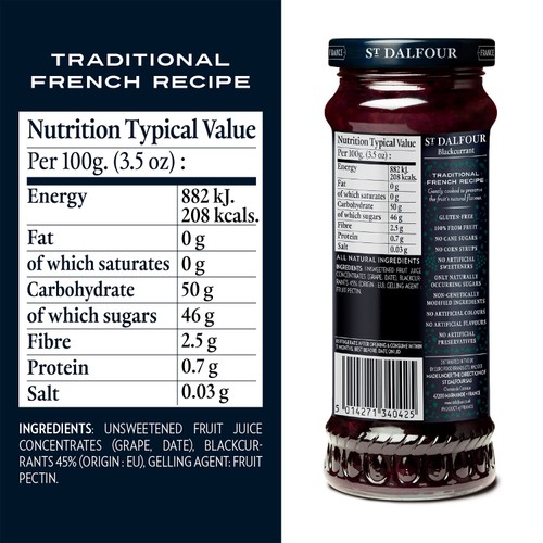 St Dalfour Blackcurrant Fruit Spread thumbnail 3