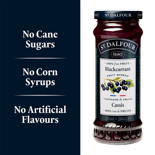 St Dalfour Blackcurrant Fruit Spread thumbnail 5