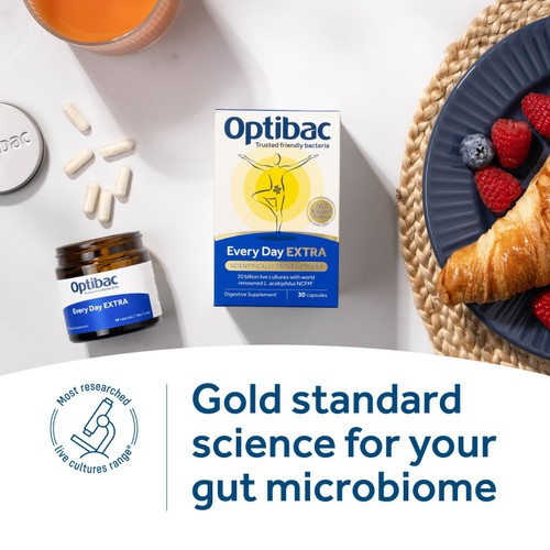 Optibac Probiotics Every Day EXTRA - 30 Capsules  thumbnail 4
