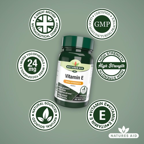 Natures Aid Vitamin E Supplement Soft Gels 400iu  thumbnail 4