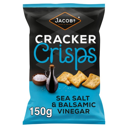 Jacob's Cracker Crisps Sea Salt & Balsamic Vinegar