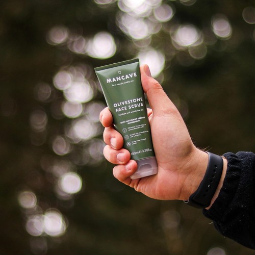 ManCave Olive Stone Face Scrub thumbnail 2