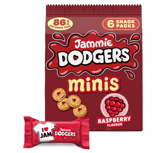 Jammie Dodgers Raspberry Biscuits Minis Multipack