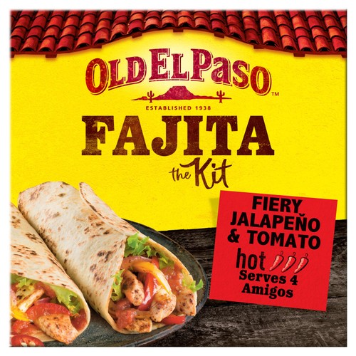 Old El Paso Mexican Fiery Jalapeno & Tomato Fajita Kit