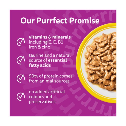Whiskas 7+ Senior Wet Cat Food Pouches Poultry Feasts in Gravy thumbnail 2
