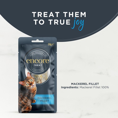 Encore Mackerel Loin Cat Treat thumbnail 3