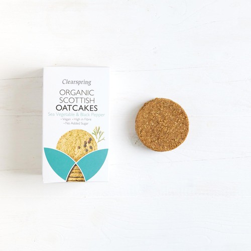 Clearspring Organic Sea Vegetable & Black Pepper Oatcakes thumbnail 2