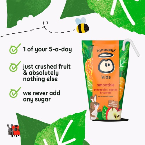 Innocent Kids Pineapples, Apples & Carrots Smoothie thumbnail 2
