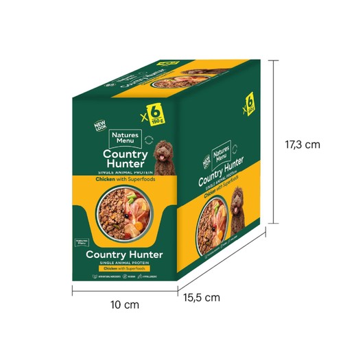 Natures Menu Country Hunter Chicken Wet Dog Food Pouches thumbnail 7