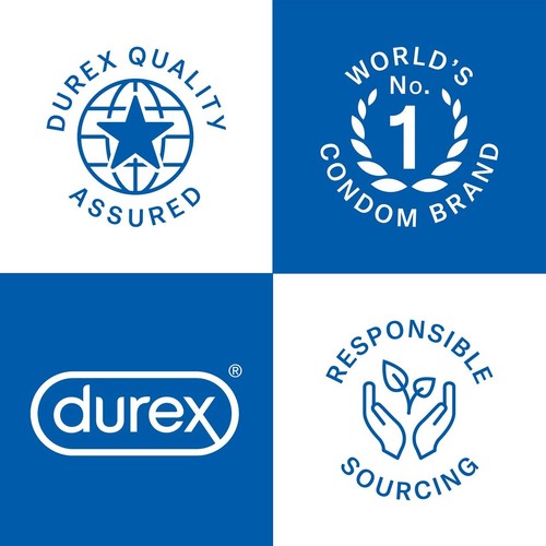 Durex Originals XL Condoms Extra Silicone Lube Wide Fit thumbnail 7