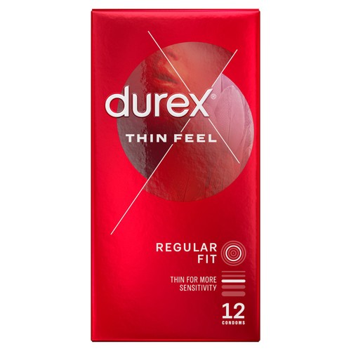 Durex Thin Feel Condoms Extra Silicone Lube Regular Fit
