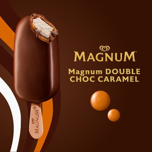 Magnum Mini Double Chocolate & Double Caramel Ice Cream Sticks thumbnail 4