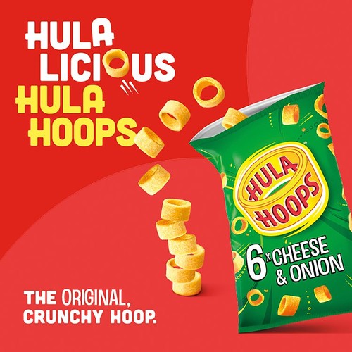 Hula Hoops Cheese & Onion Multipack Crisps thumbnail 3