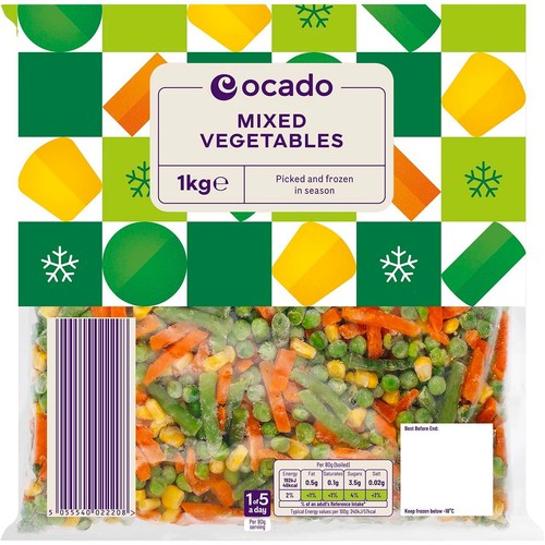 Ocado Frozen Mixed Vegetables thumbnail 2